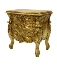 Gold French style bedside table