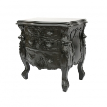 Black French style bedside table