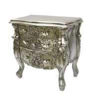Silver bedside table