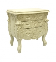 Ivory French style bedside table