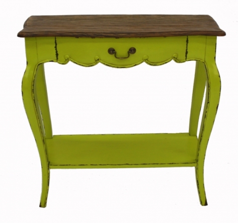 Painted_Hallway_Table_Lille_Green_Front